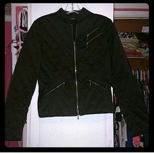 Black Zip Express Bomber Jacket♠️